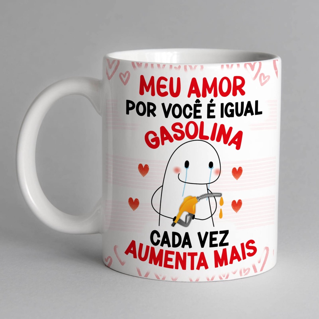 Caneca Namorados Frase Amor Love Flork Casal Meme Cerâmica 325ml - Pandika  - Canecas - Magazine Luiza