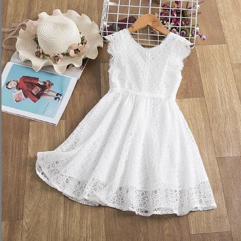 Renda para 2024 vestido infantil