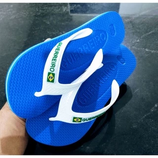 chinelo azul bandeira Brasil original guerreiro imperdível pra copa do mundo calça homem e mulher adultos