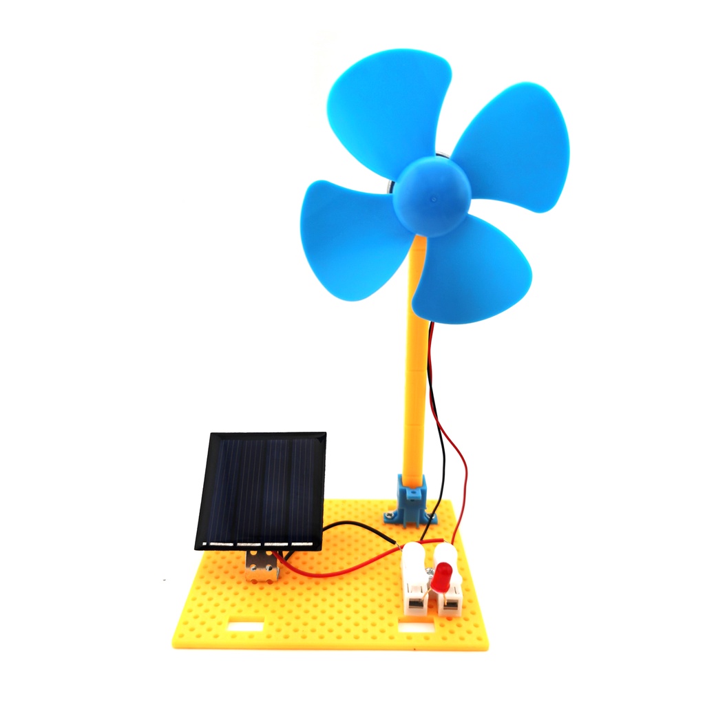 Ventilador 2 Em 1 Solar E Vento Movido À Energia Modelo De DIY Kit Experiência Científica Brinquedos Para Crianças Montado Mão Presente Educativo