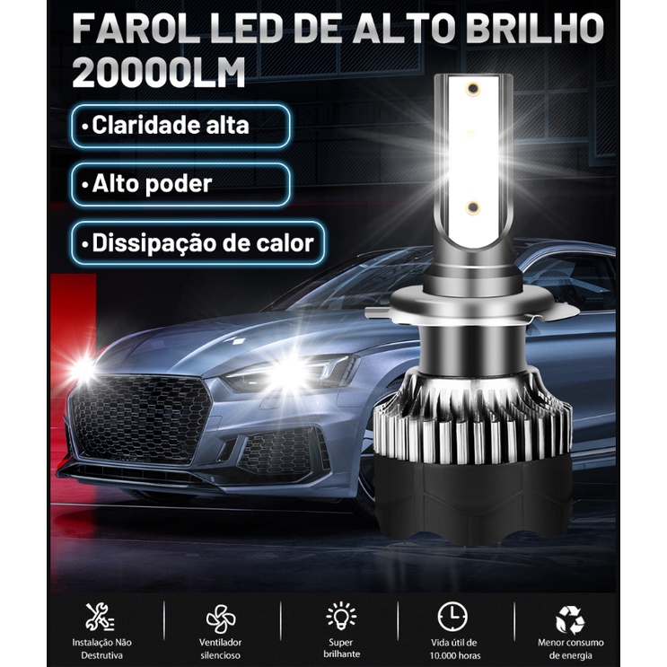 ULTRALED 20000 LUMENS 6500K BULLVISION | Shopee Brasil