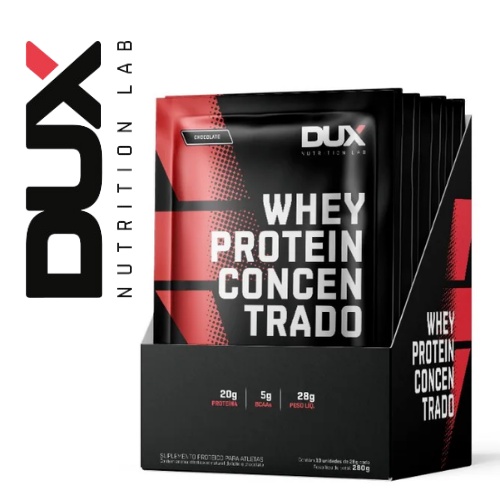 Whey Protein Dux Caixa- Todos Sabores com 10unidades