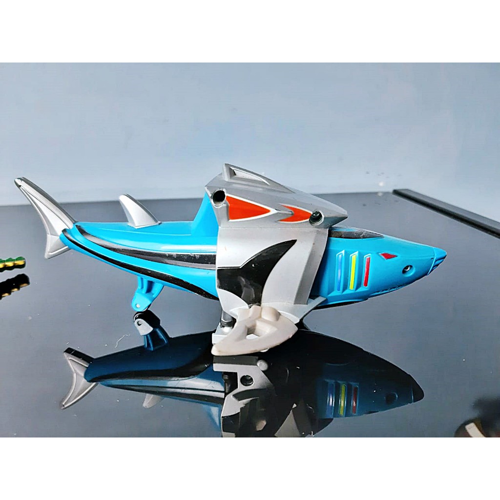 Bonecos Power Rangers GekiShark e Alligator Zord Bandai | Shopee