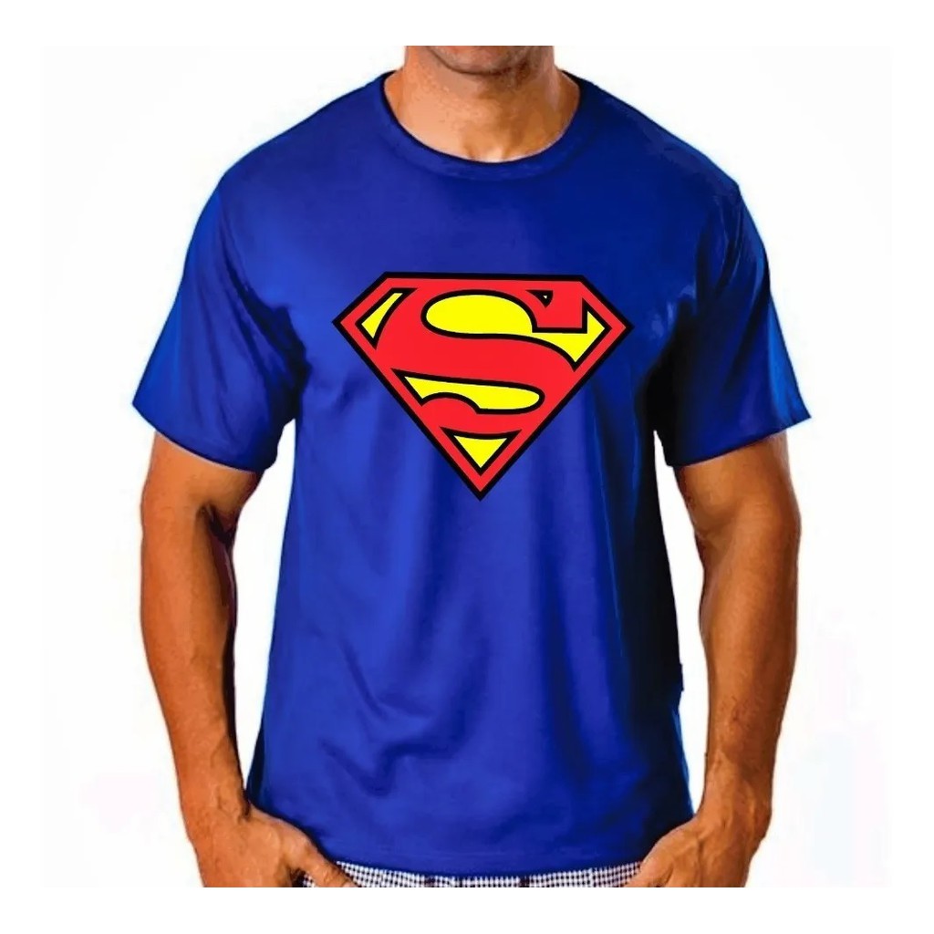 Camisa Camiseta Compressão Superman Mma Bike Corrida Moto