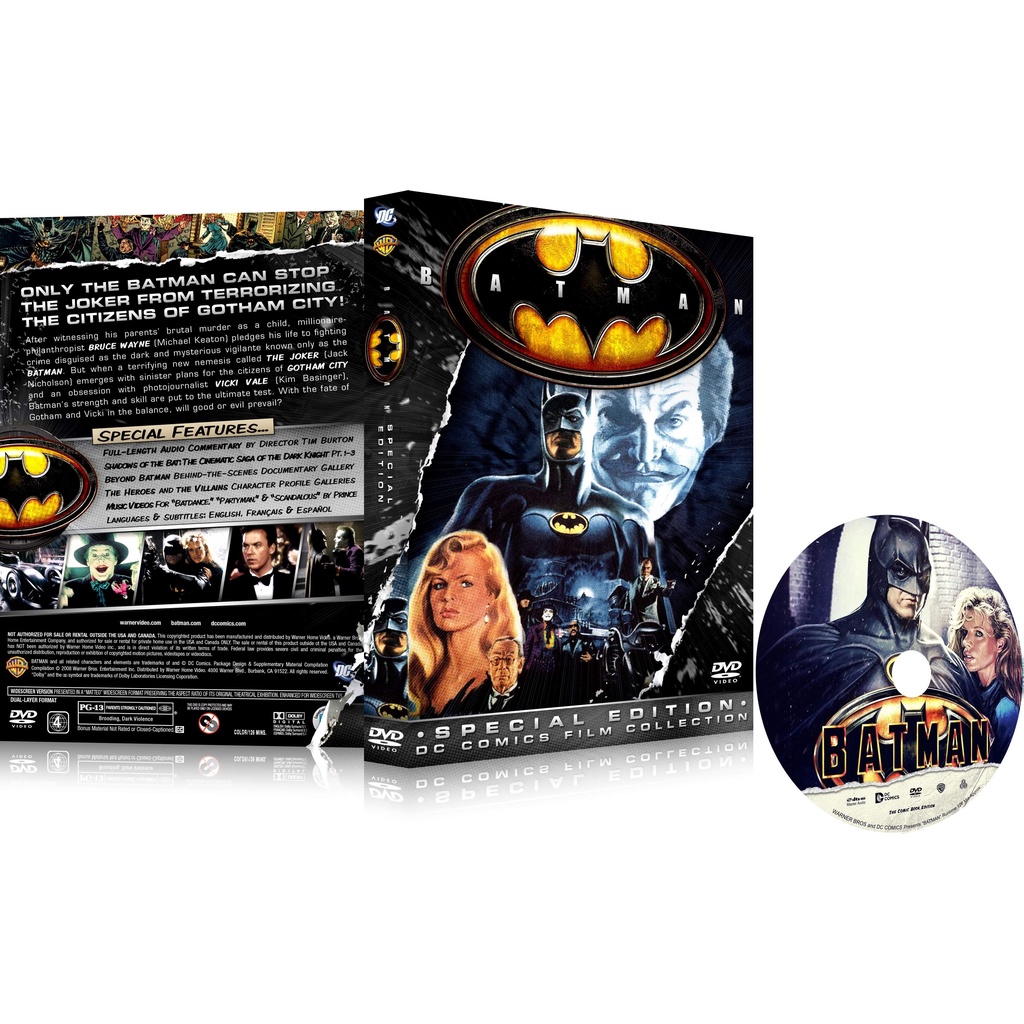 Dvd Batman O Filme 1989 Michael Keaton Tim Burton