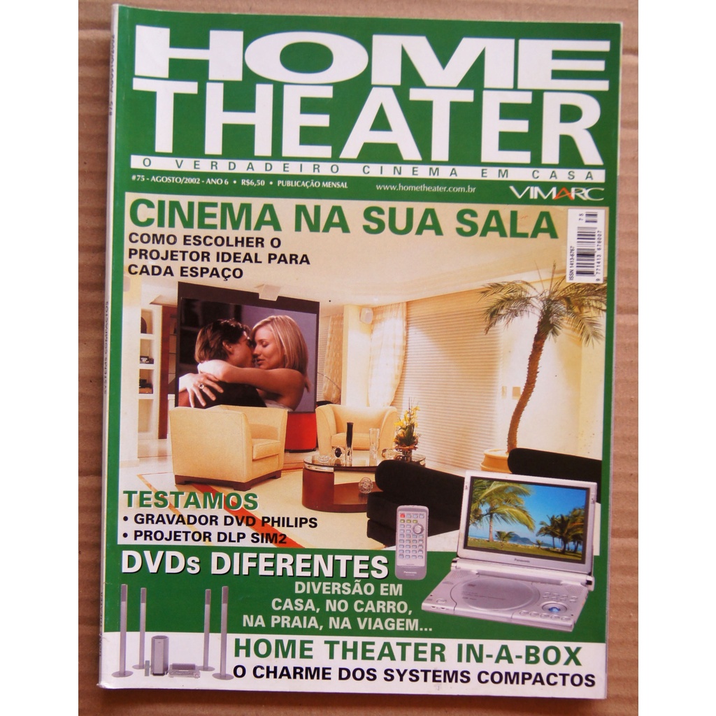 Revista Home Theater Nº 75 Agosto/2002 Russell Crowe | Shopee Brasil