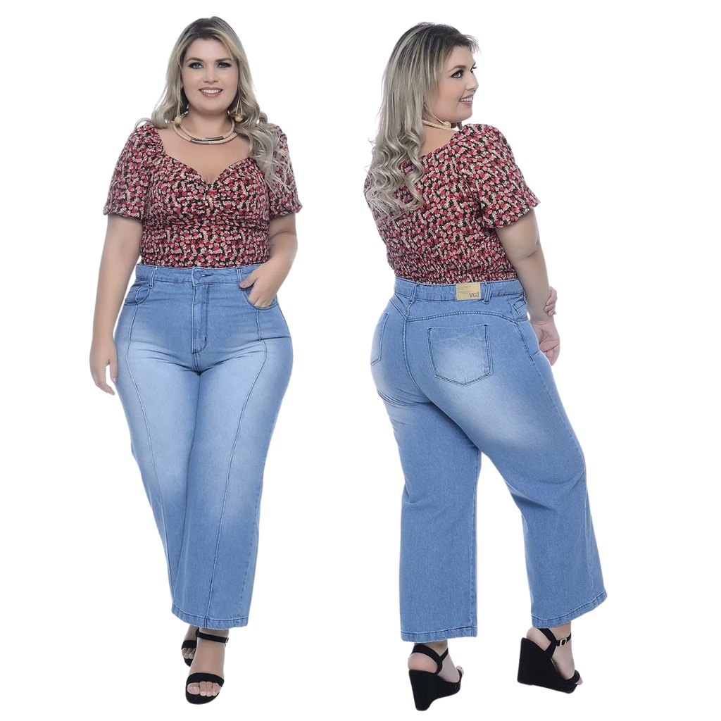 Calça jeans deals para gordinha