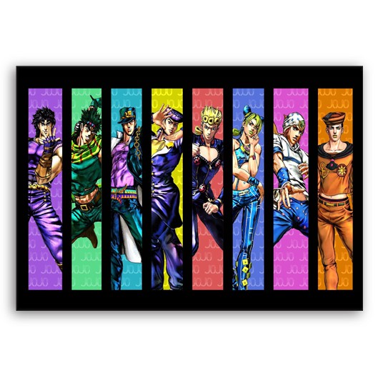 Poster Anime JOJO'S BIZARRE ADVENTURE (placa decorativa - MDF