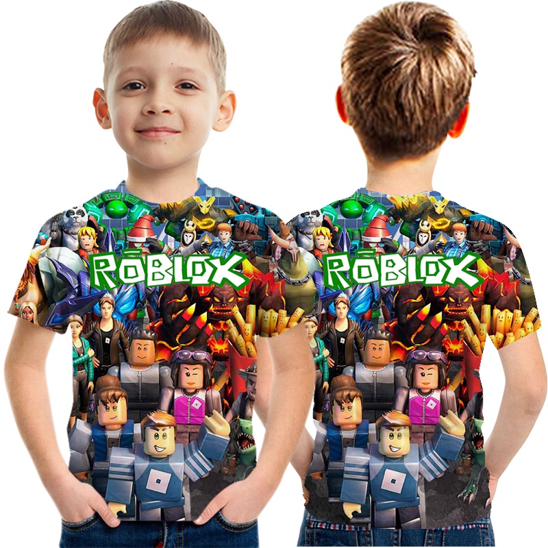 2 Camiseta Infantil Adulto Roblox Predios Game Jogo Pc Ski