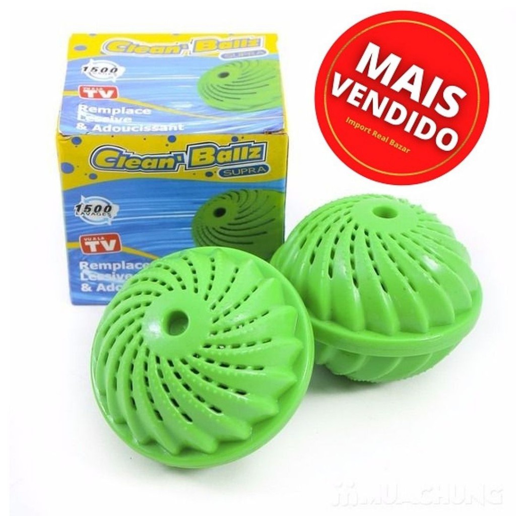 Bola Mágica Lava Roupas Ecológica Econômica 1000 Lavagens