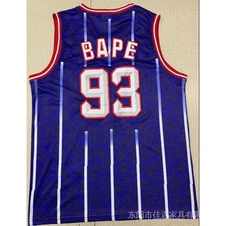 XLab 5 Estilos Camisa Nba Houston Rockets X BAPE no . 93 De Basquete Azul Escuro