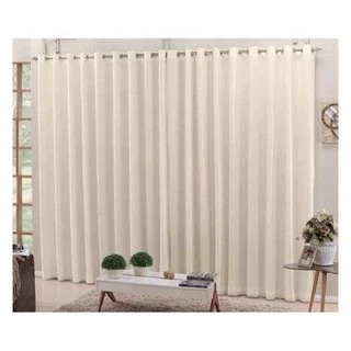 Cortina 6,00 X 2,60 Para Quarto E Sala Voil Com Forro Microfibra - PROMOÇÃO