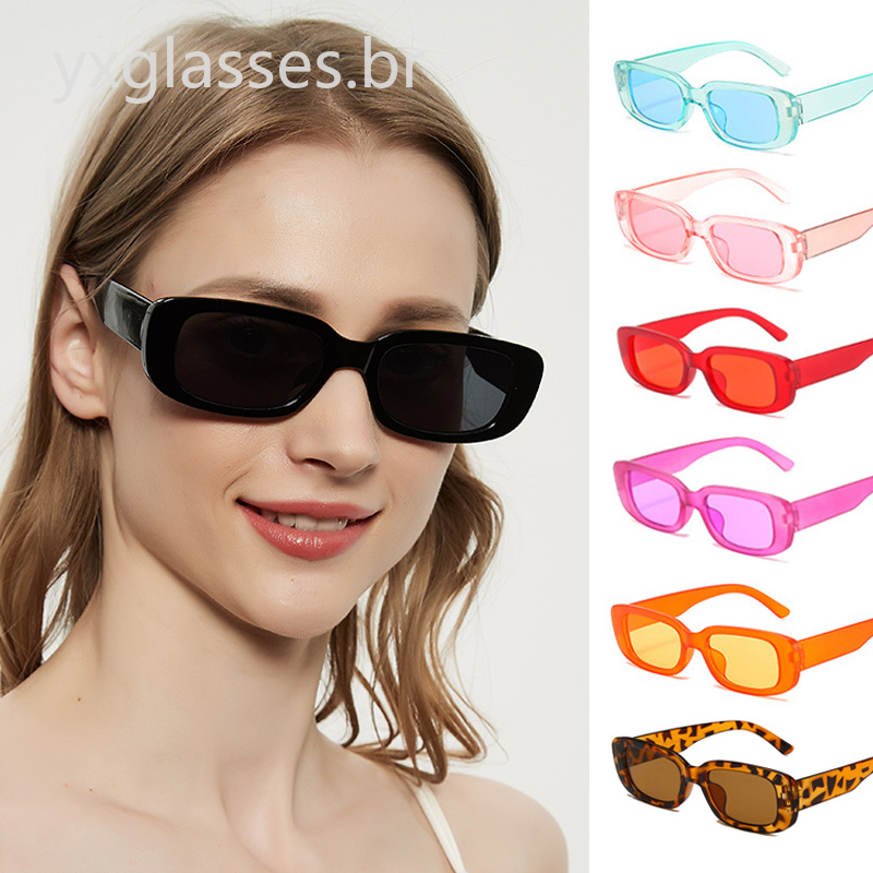 Quadrados óculos De Sol Clássico Femininos retrô Oculos Moda