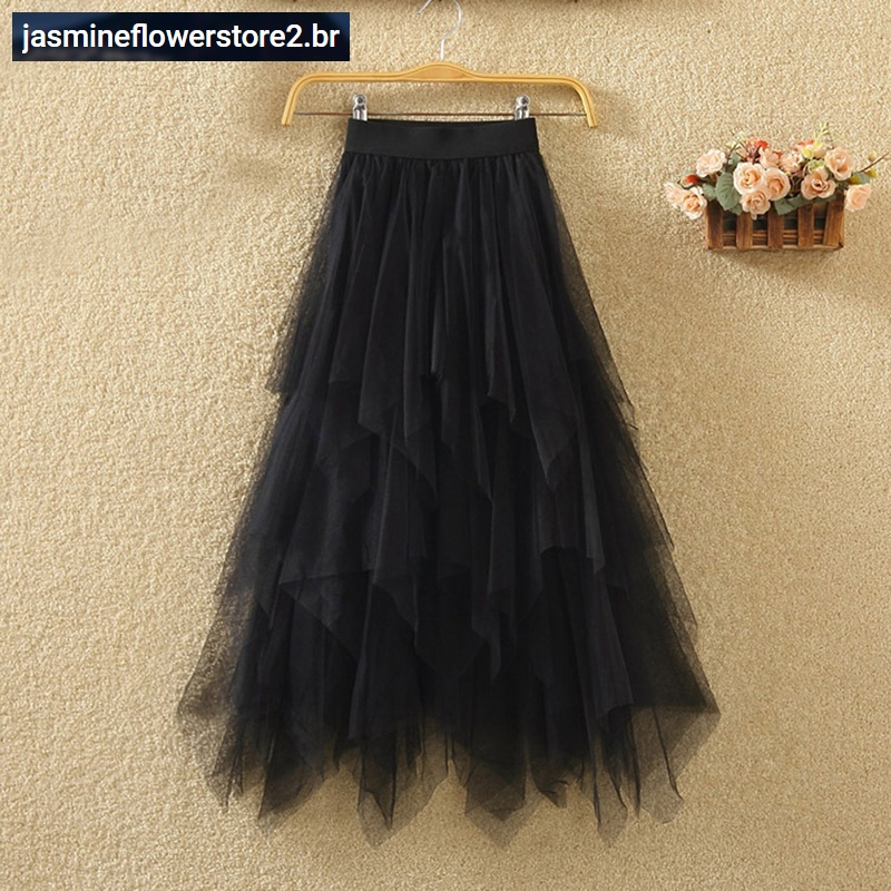 Saia de best sale tule feminina