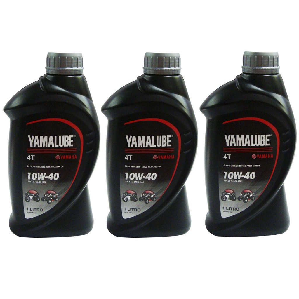 3 Óleo Yamalube 10w 40 4 Tempos Semi-sintético 3 Litros Rei