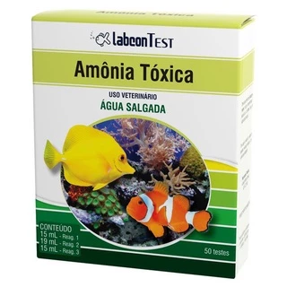 Teste Amônia Tóxica Alcon Aquários Marinhos Água Salgada - ate 50 testes