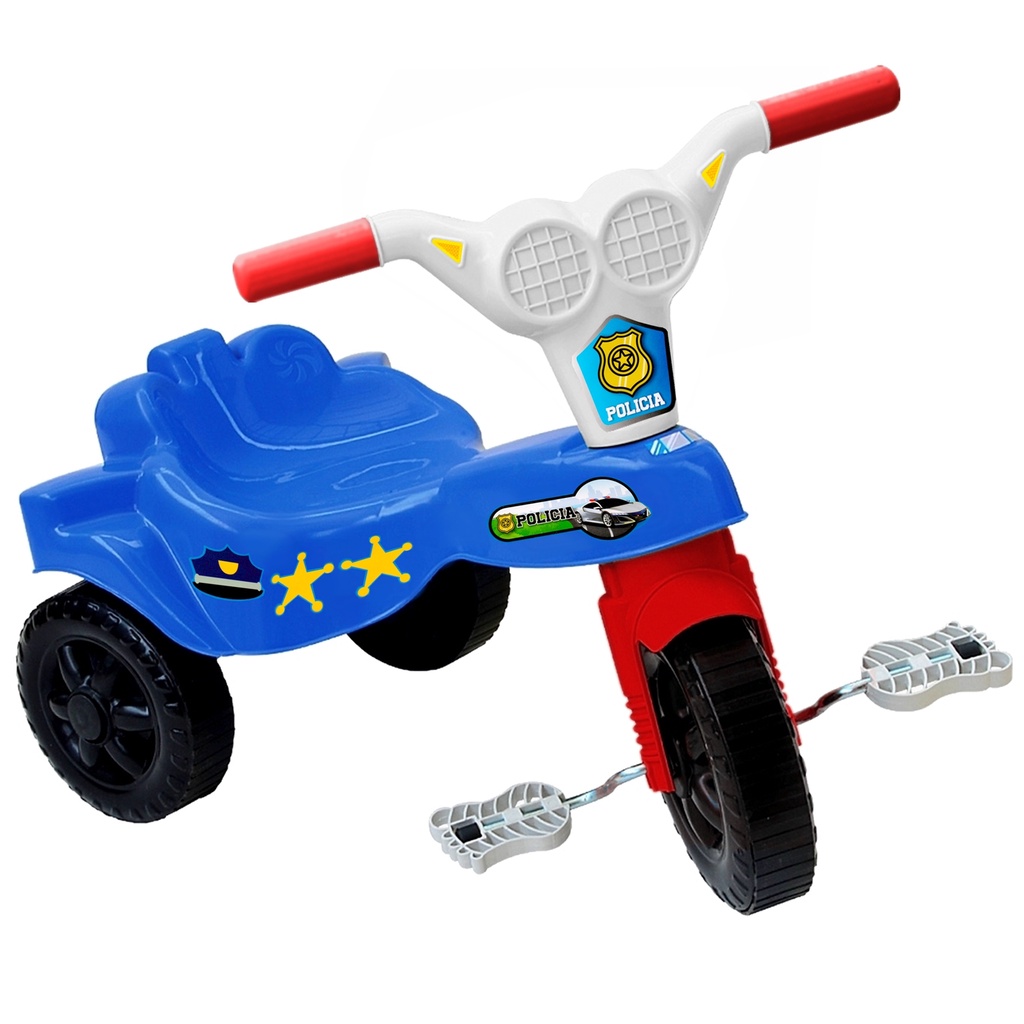 Triciclo Motoca Velocross Bicicletinha Motoquinha Azul Menino Para Criança  Tico Tico