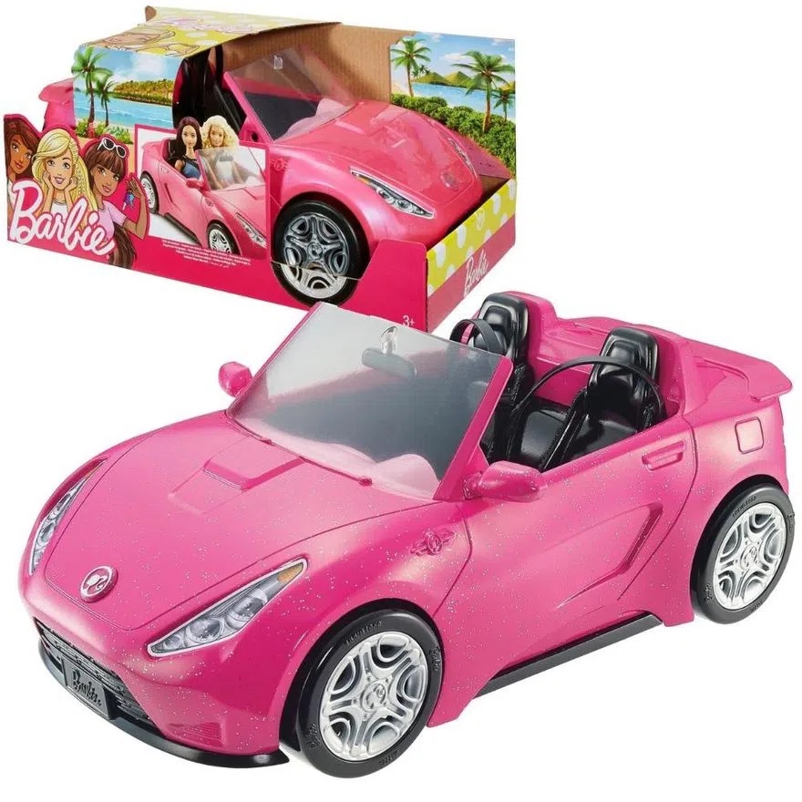 2 Boneca Barbie Mattel + Carro Conversível Pink