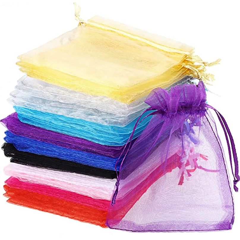 KIT 30/50/100 Saquinhos de Organza Presente - 16x22 cm (Escolha A Cor ...