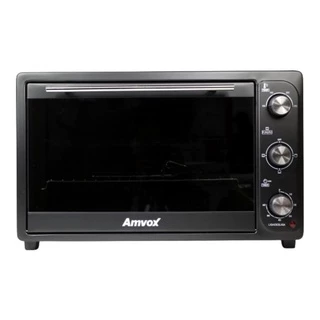 Forno Elétrico Bancada 45 Litros 220 Black 1600w Timer Amvox