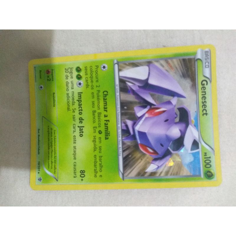 Genesect (rara, brilhante FOIL e Lendário!) - Pokémon TCG Cards (original  em português)