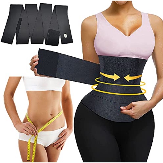 cinta modeladora feminina envoltório cintura trainer corpo
