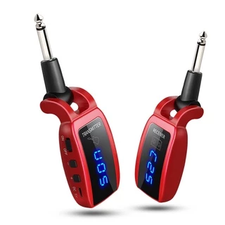 Sistema De Guitarra Sem Fio Conjunto De Transmissor Recarregável Baixo Pick Up Acessórios & amp ; Peças