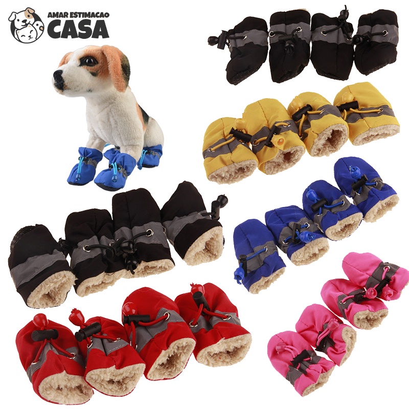 4Pcs Dog Boots Shoes Anti Slip Waterproof Cat Suppile Super Soft Shoes for Dogs for Cats Pet Foot Cover Pet Product Dog Accessories