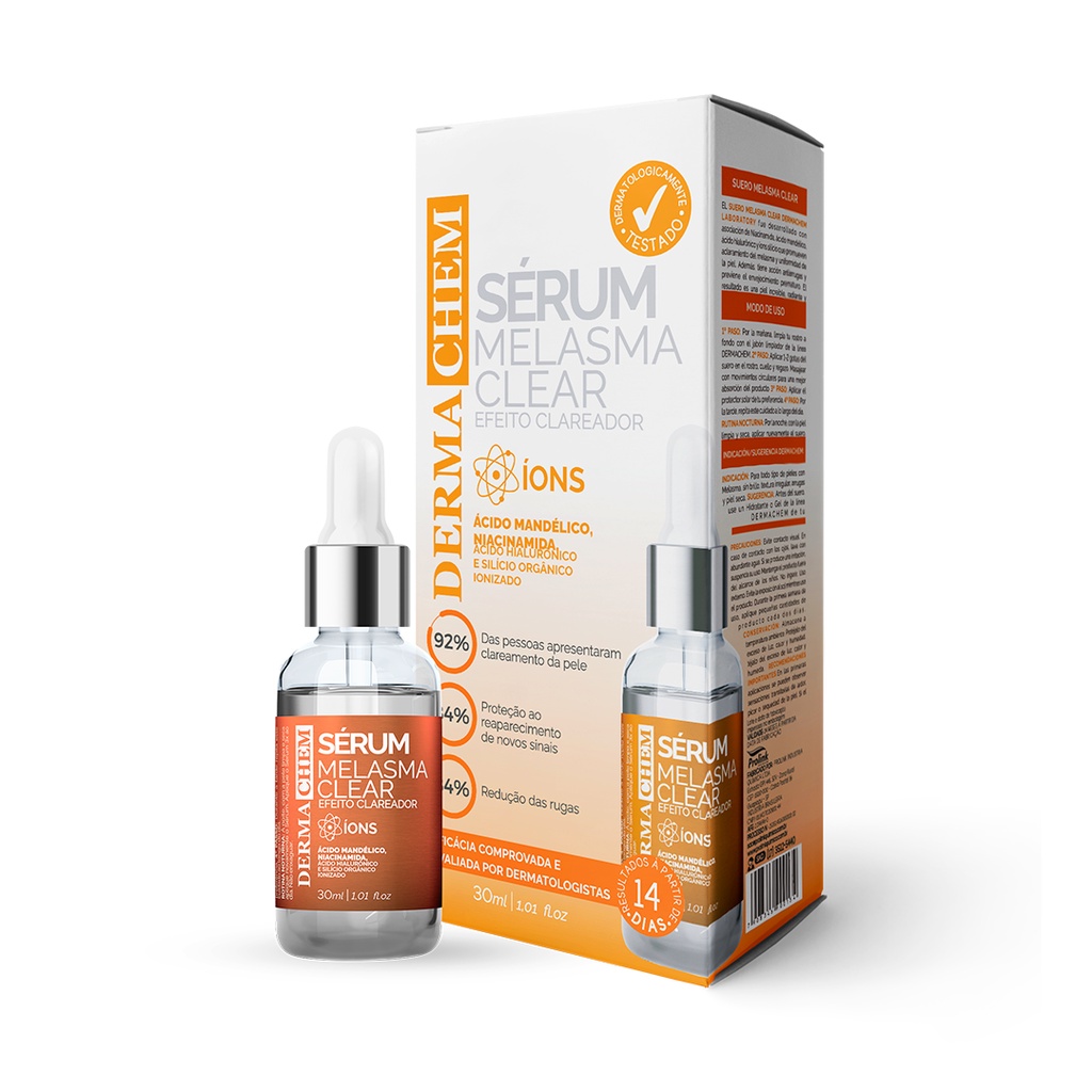 Sérum Melasma Clair Efeito Clareador Dermachem 30 ml