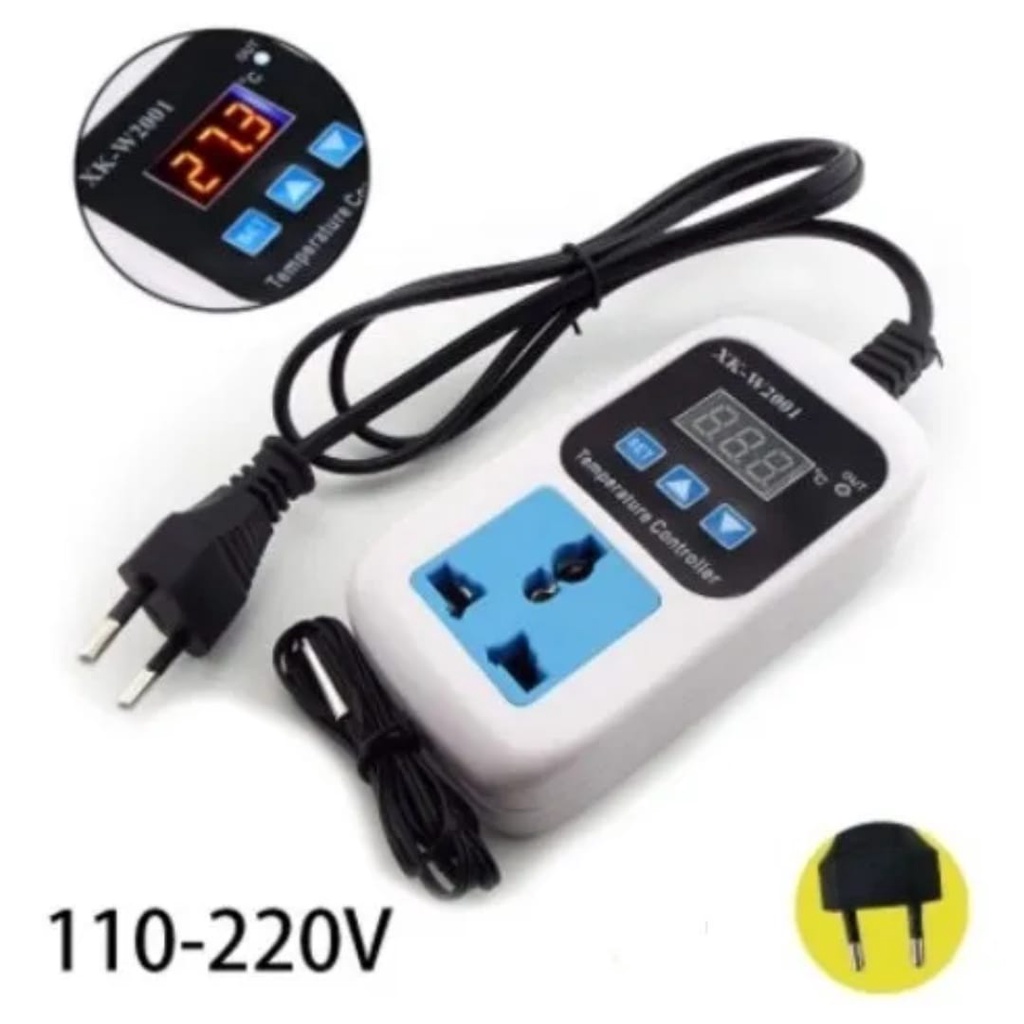 Kit Termostato Digital Com Tomada E Plugue Fácil Instalação Cervejeira Cerveja Artesanal Kegerator