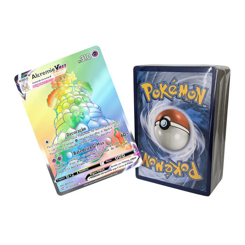 Kit 100 Cartas Pokémon Aleatórias Sem Repetidas