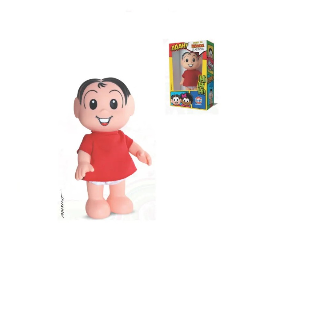 Boneca Turma Da Mônica Clássico Sid Nyl 13x24cm Mônica Vinil Shopee Brasil 6312