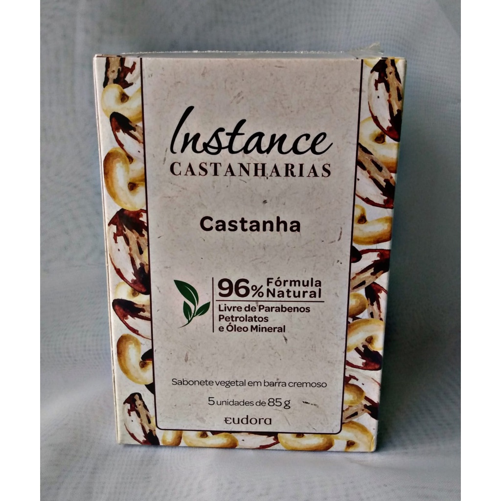 Sabonete em Barra Instance Castanharias Castanha 5x85g | Shopee Brasil