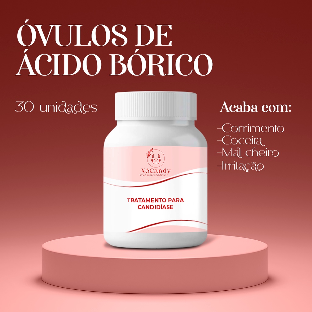 Óvulos Acido borico - Tratamento candidiase