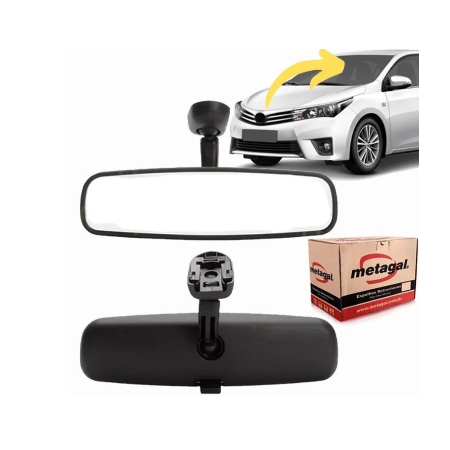 Retrovisor Interno Corolla 2016 2017 2018 2019 Original Metagal ...