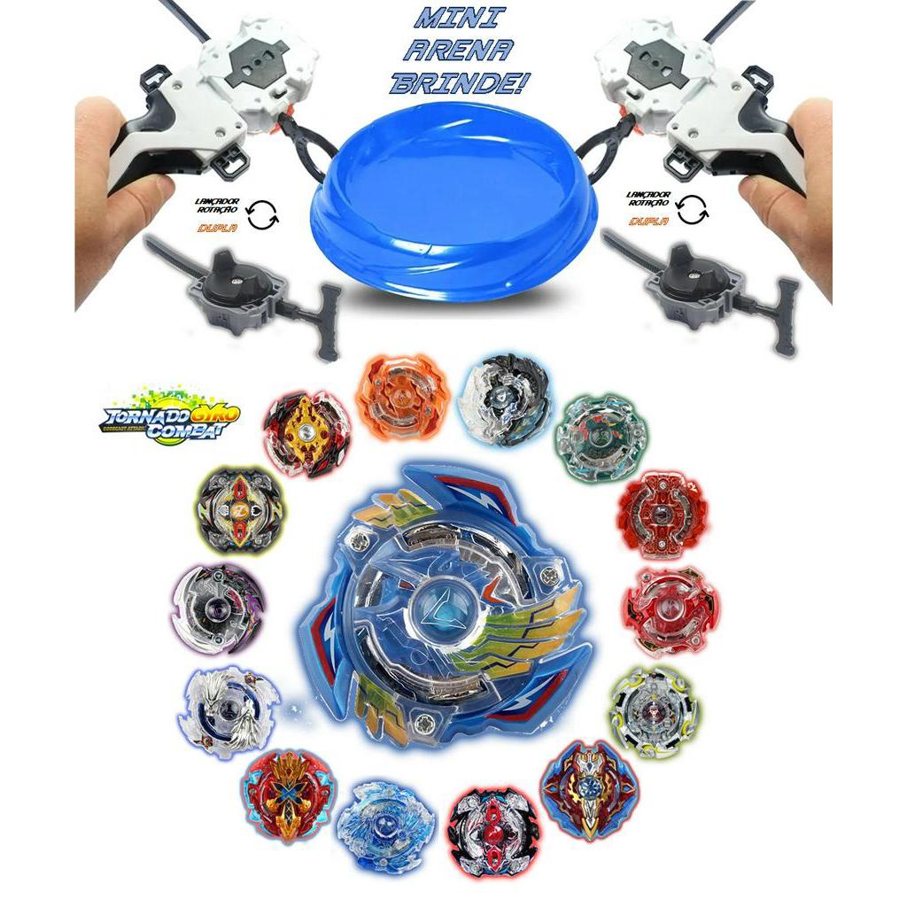 Kit 2 Beyblade Burst Valtryek Vs Spryzen + 4 Lançadores Ganhe