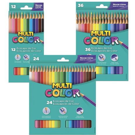 Lápis de cor Multi Color - 24 cores