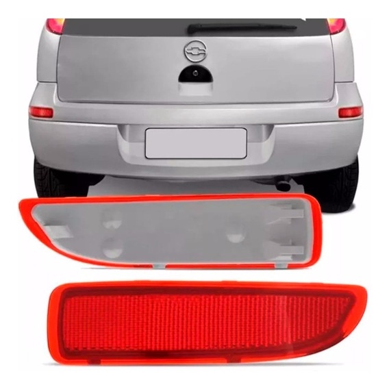 Par De Lanterna Refletor Parachoque Traseiro Corsa Hacth 7005 D/E