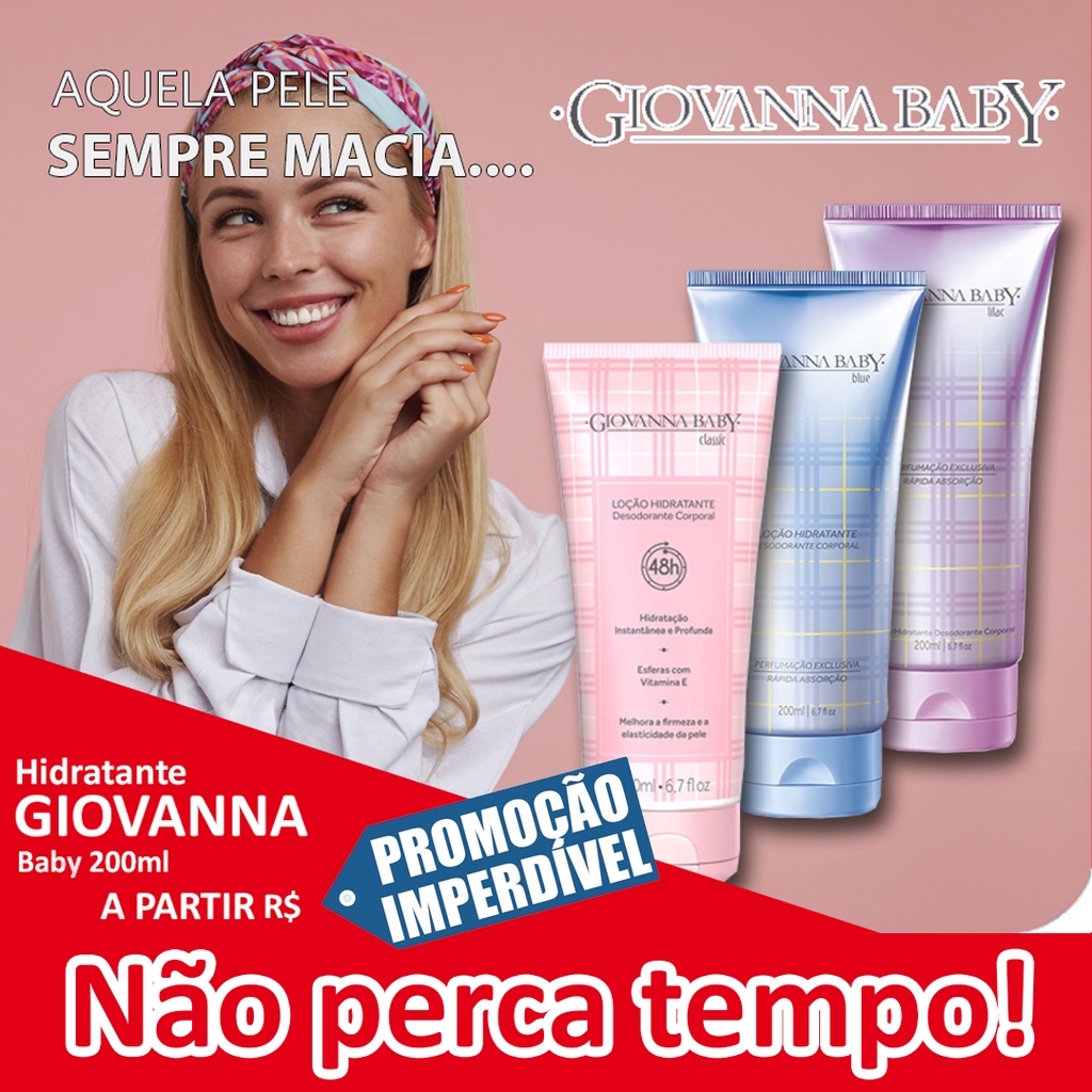 HIDRATANTE GIOVANNA BABY - TODOS OS TIPOS | Shopee Brasil