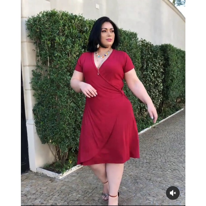 Vestidos de discount malhas plus size