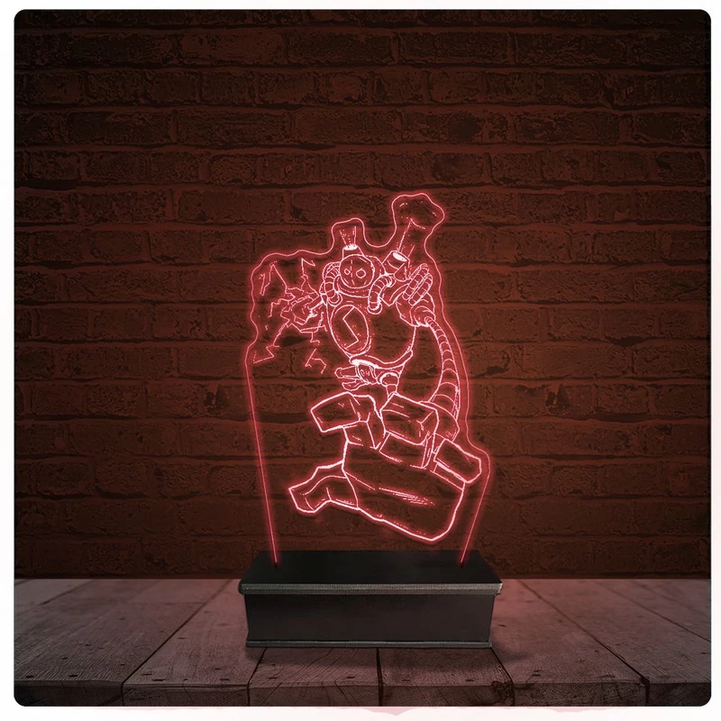Abajur Luminária Acrílico Led - Blitzcrank League Of Legends