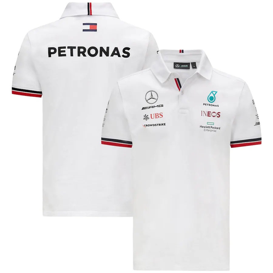 Melhor Qualidade 2021 Camiseta polo Mercedes AMG Petronas F1 Fórmula One racing suit Tamanho Grande 4xl 5xl