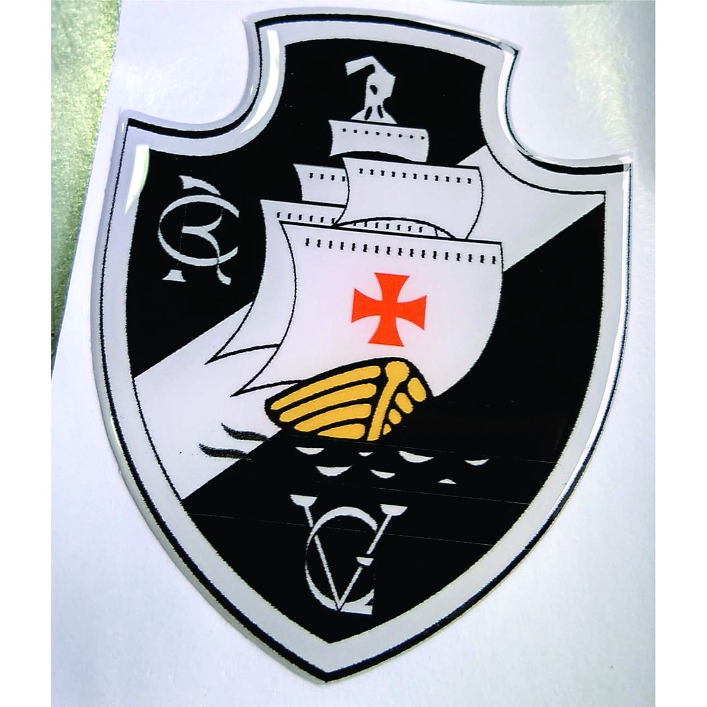 Adesivo Resinado Alto Relevo 3D Brasão Vasco da Gama | Shopee Brasil
