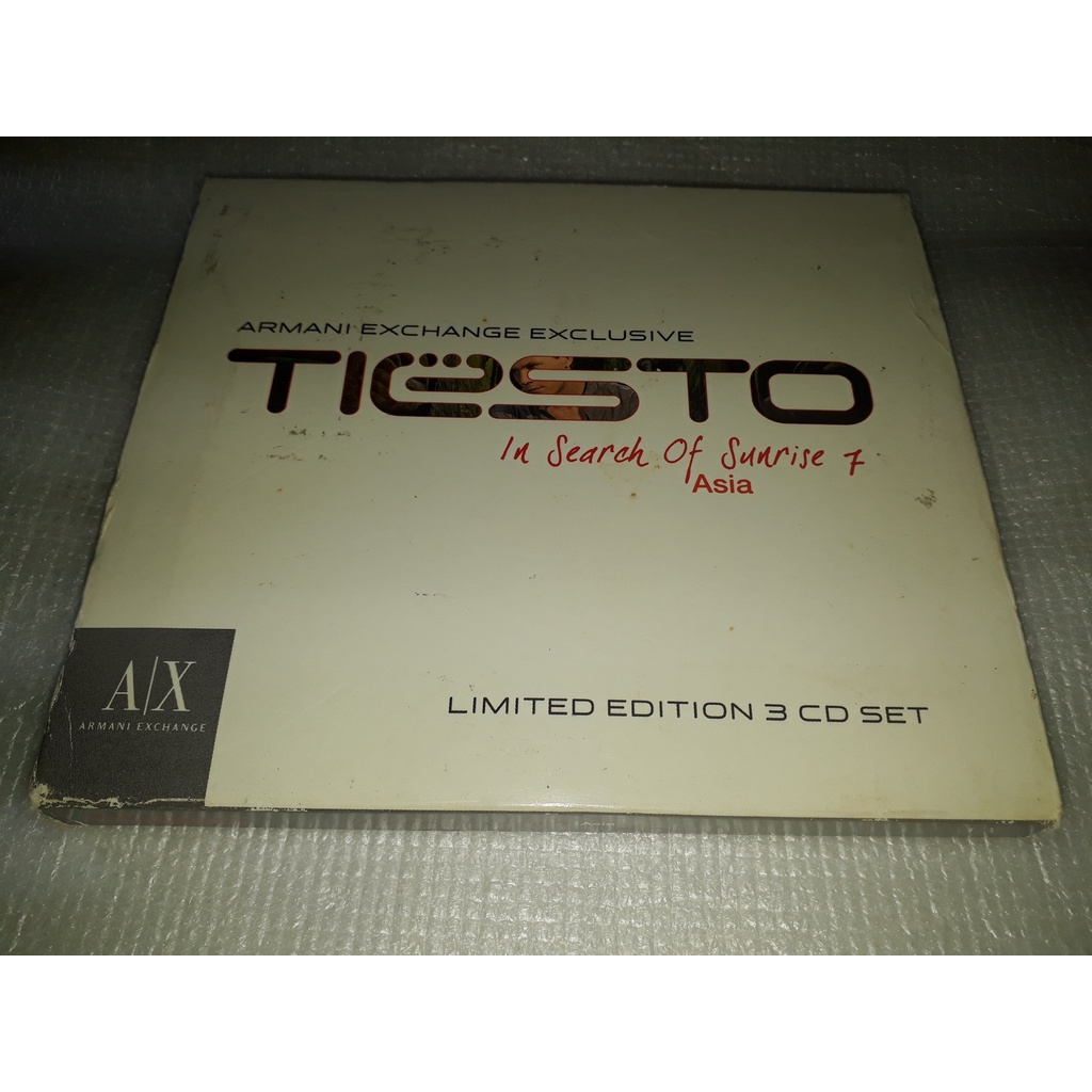 CD TIESTO IN A SEARCH OF SUNRISE 7 ASIA LIMITED EDITION 3 CD SET A