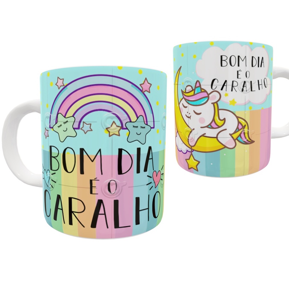 Caneca / Xícara unicórnio malcriada fofa Teu Cú, bom dia é o caralho, meu cu,  essa porra mesmo, pouco me fodendo diversas opções de arte | Shopee Brasil