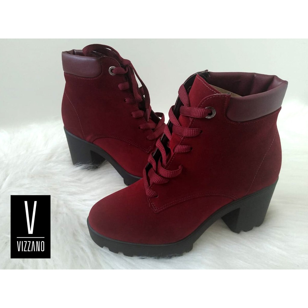 Bota coturno hot sale vinho