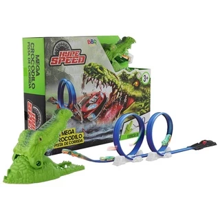 Pista de Corrida Infantil Mega Crocodilo com Boca que Abre – BBR Toys em Oferta na Shopee
