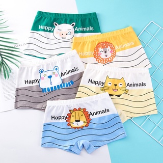 4 Peças Roupa Íntima Infantil Puro Algodão Cuecas Boxer Bebê Shorts Médio  Grande Crianças Briefs