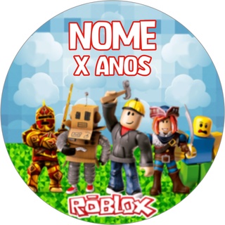 Adesivos Papel Fotográfico 3cm x 3cm Roblox Personalizado