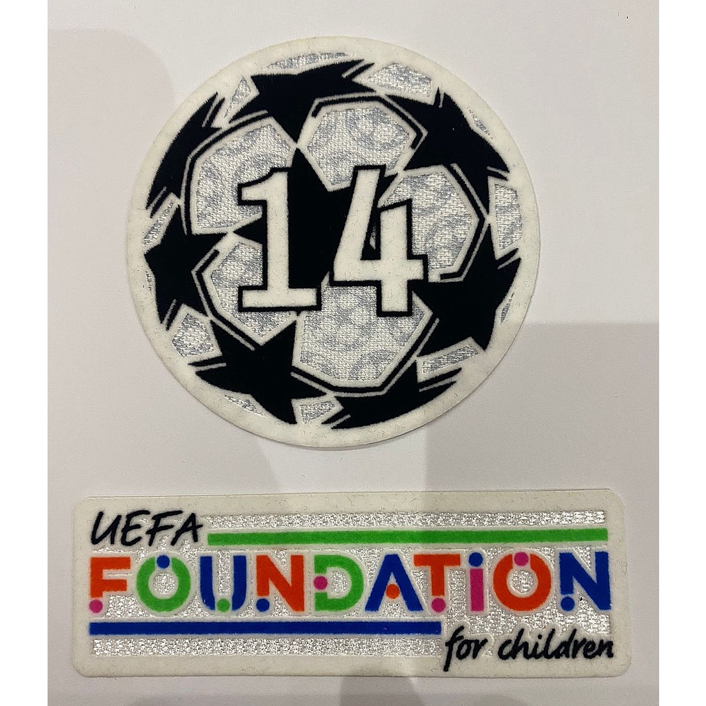 kit patch camisa real madrid 14 champions league taça 14